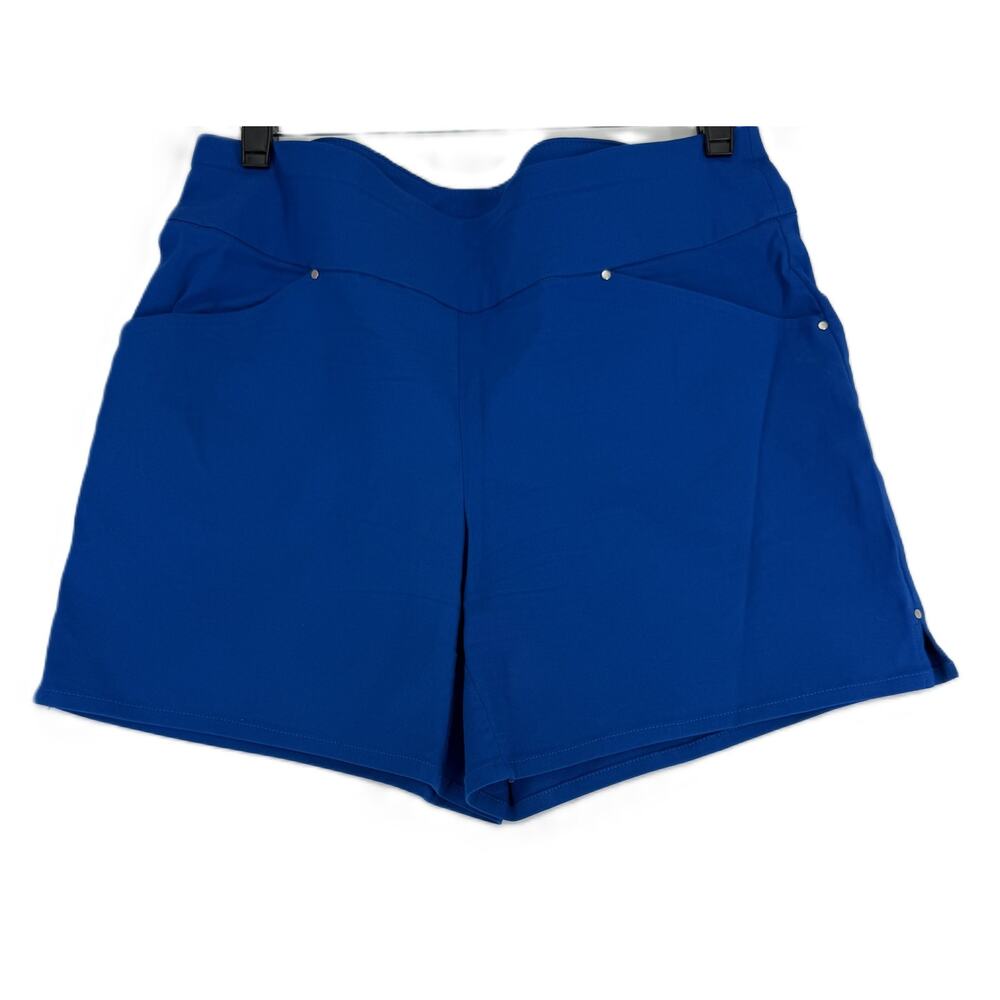 INC International Concepts Women's Elastic Waist Short Blue Size 12